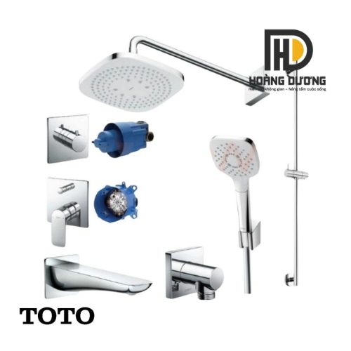 bản vẽ nâng tầm không gian phòng tắm với bộ sen TOTO 3 đường nước