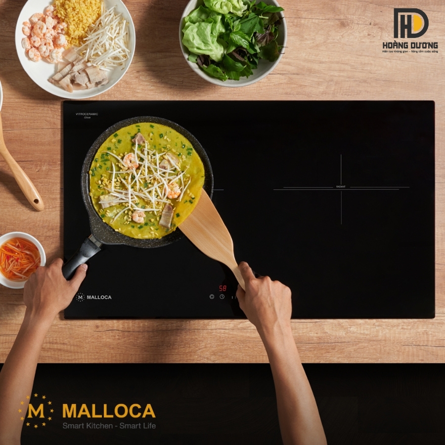 Bếp kính âm điện Malloca MH-732 RN tạo điểm nhấn đẳng cấp