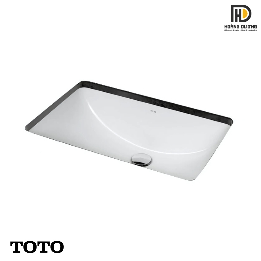 Chậu Lavabo TOTO LW1536V#XW âm bàn có chất liệu sứ Ceramic cao cấp