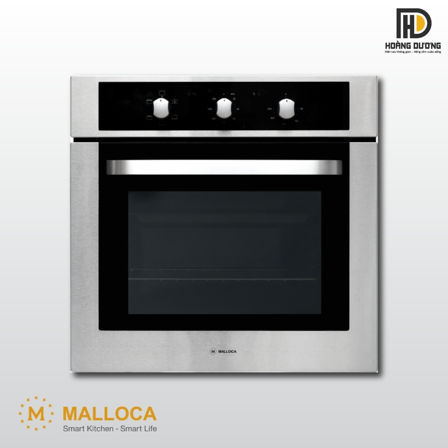 Lò nướng kết hợp vi sóng Malloca MOV-72 CB được làm từ thép tráng men cao cấp