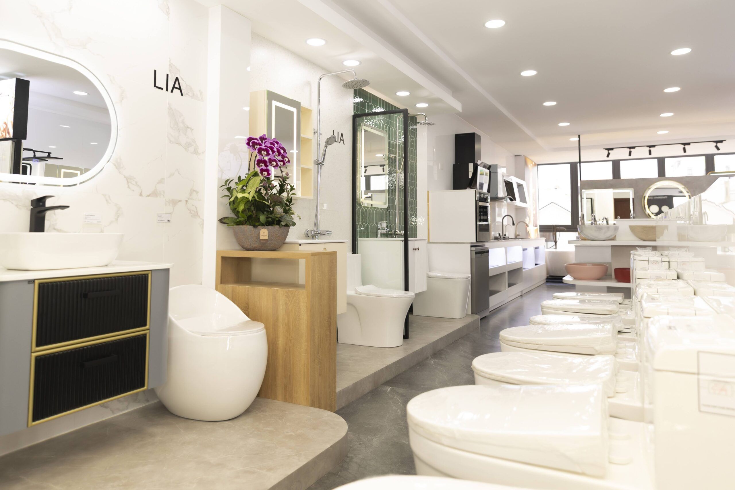 showroom bồn rửa mặt