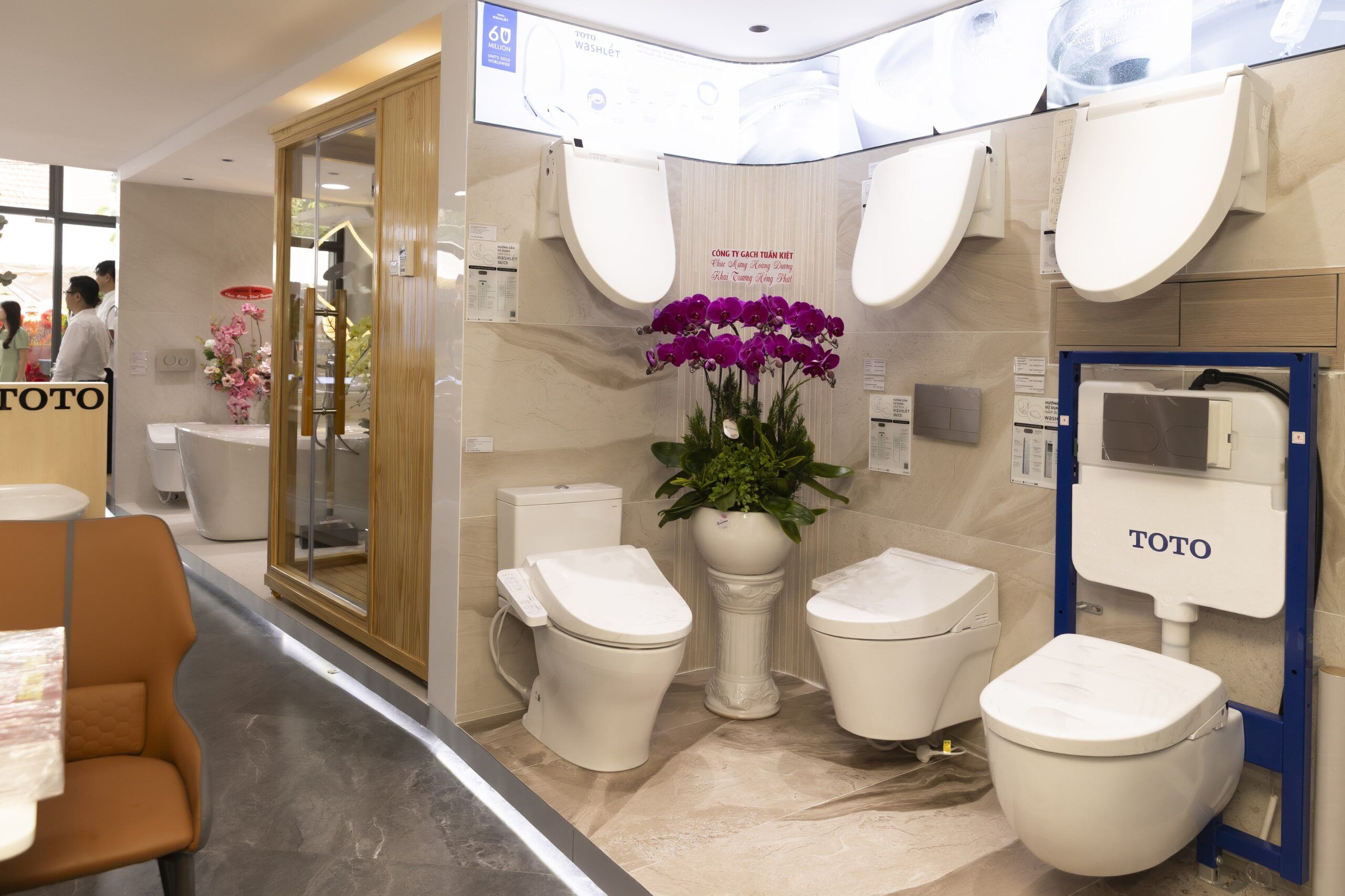 showroom bồn rửa mặt