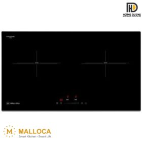 Bếp kính âm điện Malloca MH-732 RN có 2 vùng nấu tiện lợi