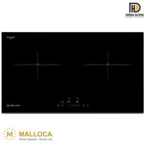 Bếp kính âm điện Malloca MH-732 RN có 2 vùng nấu tiện lợi