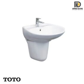 Chậu lavabo TOTO LHT300CR treo tường chân ngắn làm từ sứ vệ sinh cao cấp
