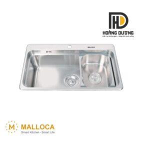 Chậu Rửa Chén Malloca MS-1022D Inox 304 Kèm Rổ