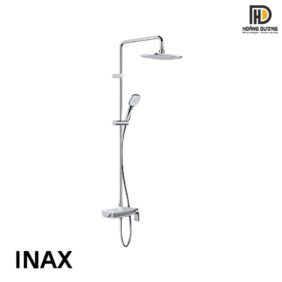 Vòi sen cây tắm Inax BFV-615S-8C làm từ đồng thau mạ Crom/Niken
